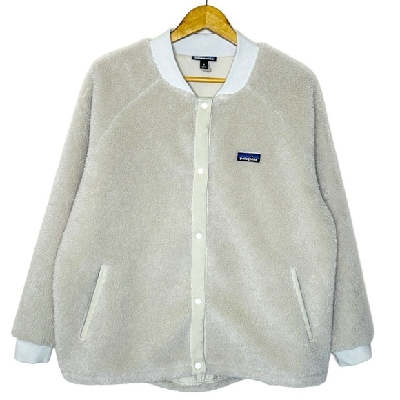 Patagonia Woolyester Pile Bomber Jacket Women's Size XL - Picture 3 of 11